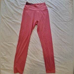 HALARA Pink Crossover Waist Leggings S